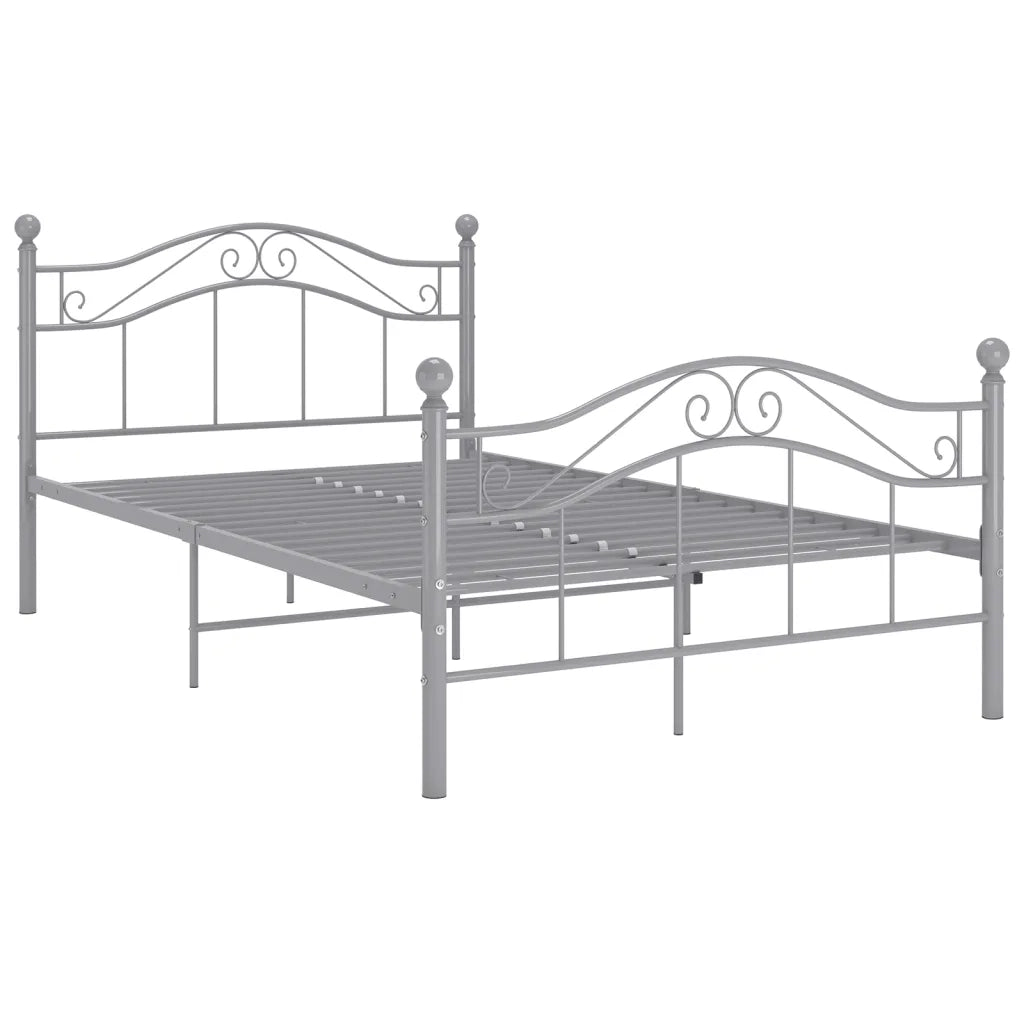 Giroletto-Struttura Letto Grigio in Metallo 120x200 cm 876023