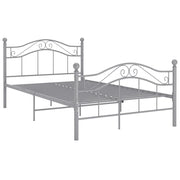 Giroletto-Struttura Letto Grigio in Metallo 120x200 cm 876023