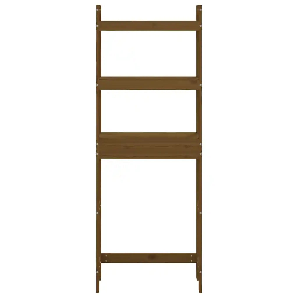 Rastrelliera da Bagno Ambra 63x26x171 cm Legno Massello Pino 824661