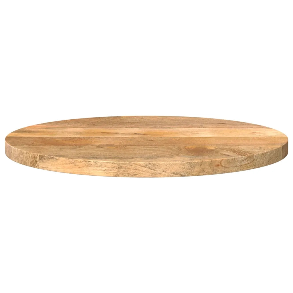 Piano per Tavolo Ã˜ 40x2,5cm Rotondo in Legno Massello di Mango