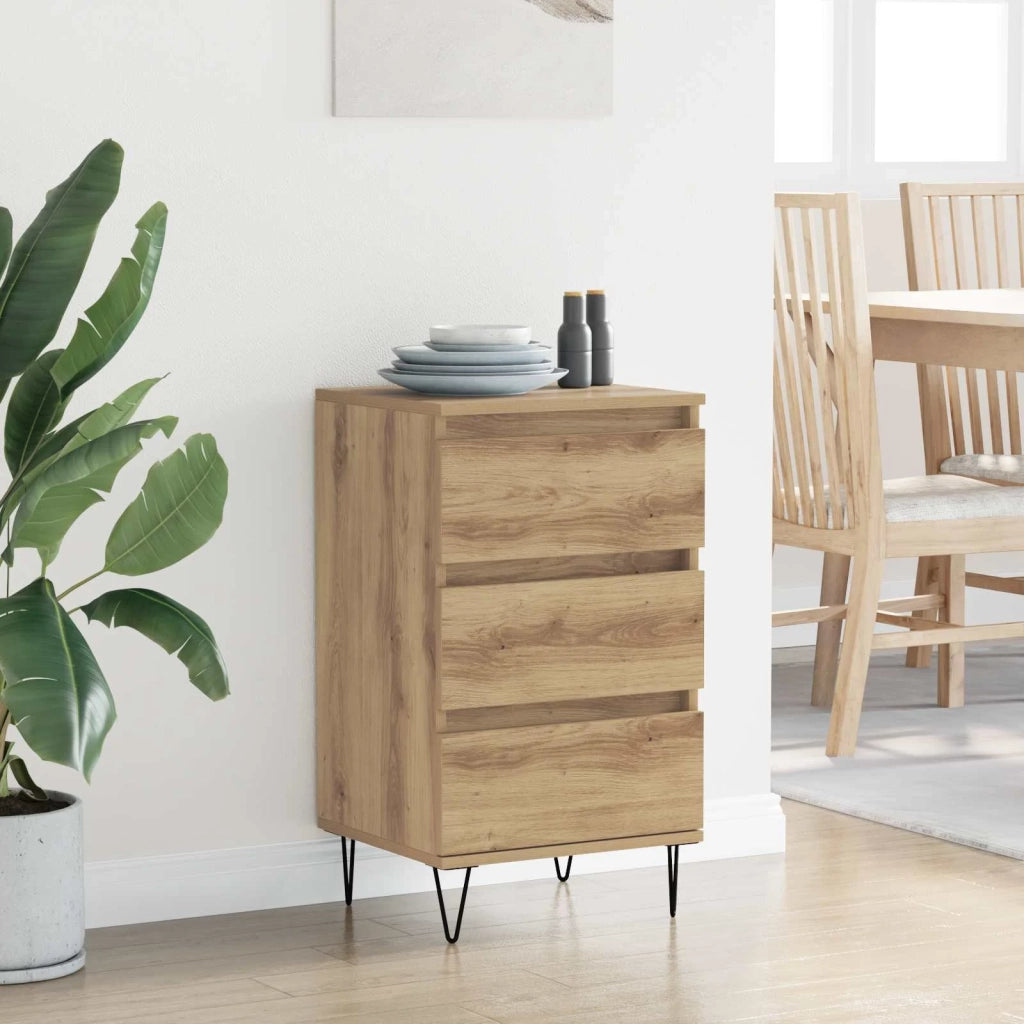 Credenza con cassetto Rovere artigianale 40 x 35 x 70 cm 881706