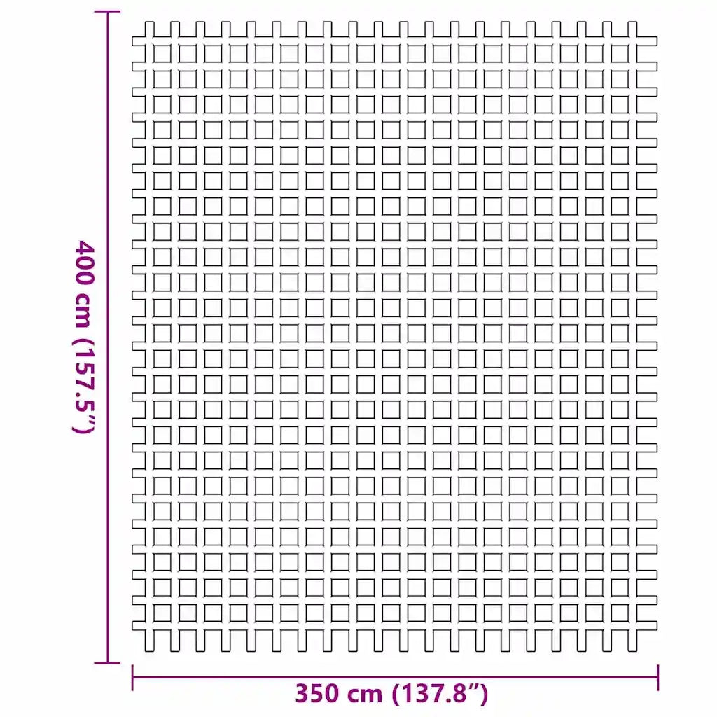 Tappeto da Tenda Verde 400 × 350 cm Poliestere 42002790
