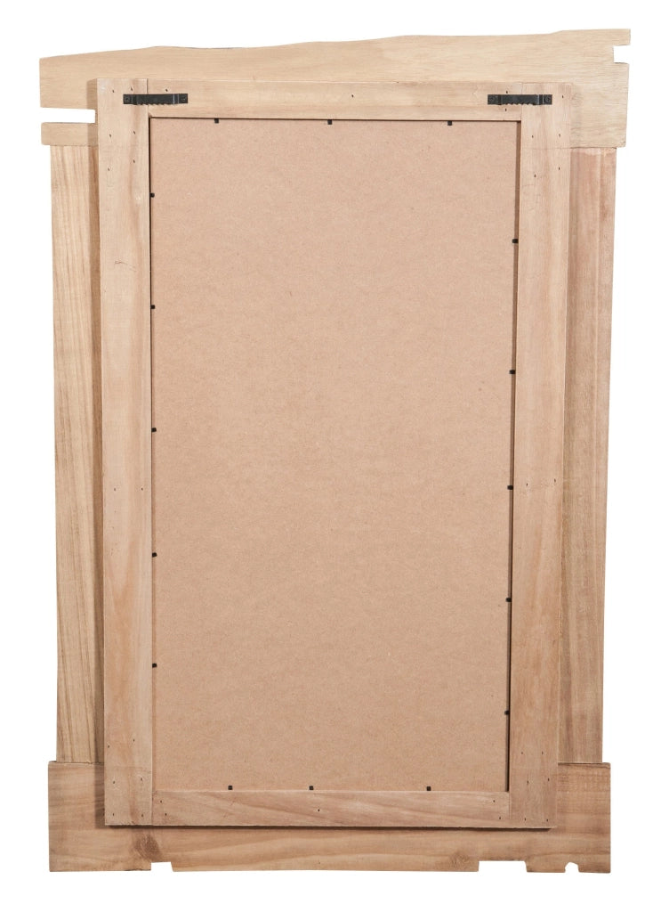 Biscottini Specchio da parete in legno massello L60xPR3,5xH90 cm. effetto antico dipinto