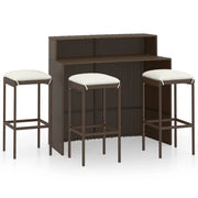 Set da bar da giardino marrone da 4 pezzi con cuscini 02_0013459