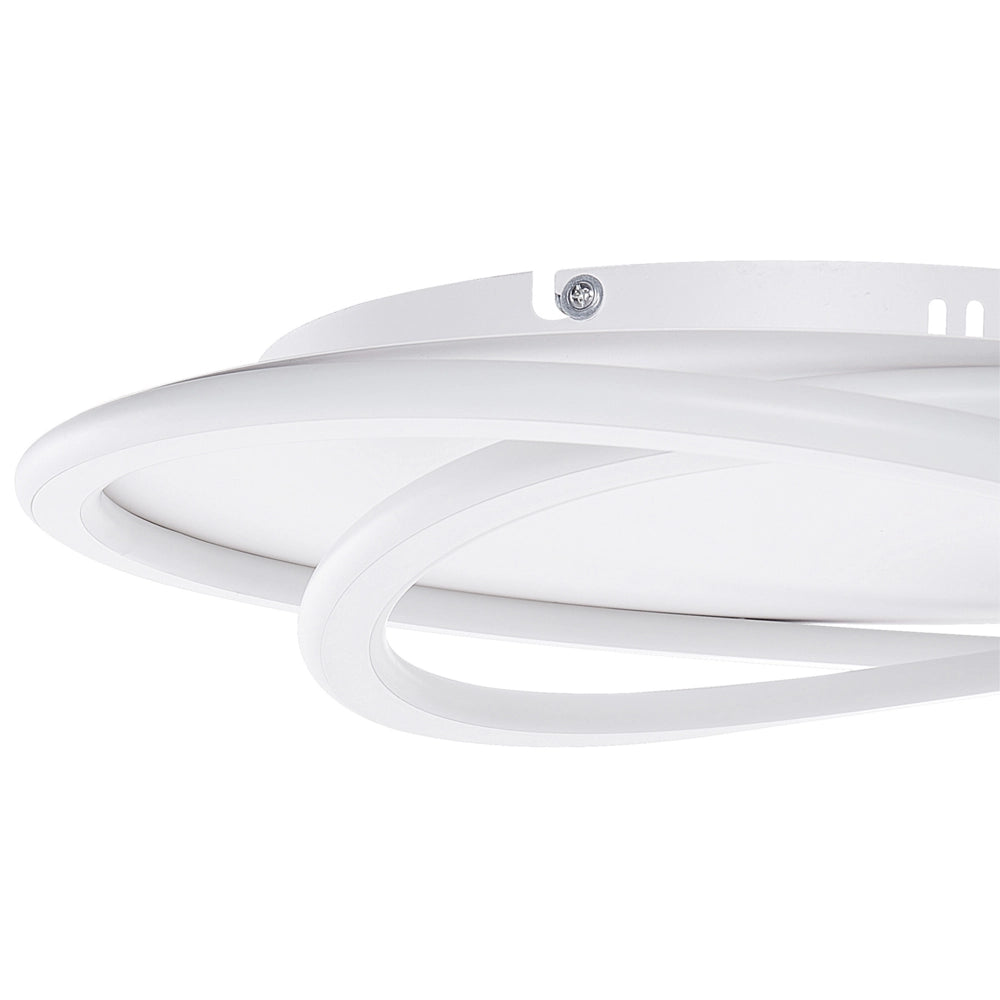 Lampada da soffitto Forma rotonda con paralume acrilico bianco per l'illuminazione d'accento di design della stanza
