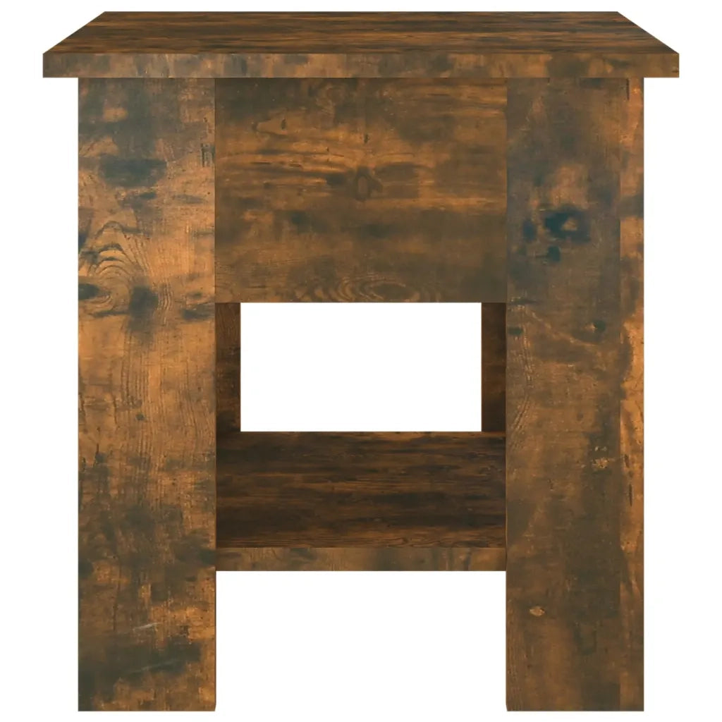 Tavolino da Salotto Rovere Fumo 40x40x42 cm Legno Multistrato 813080