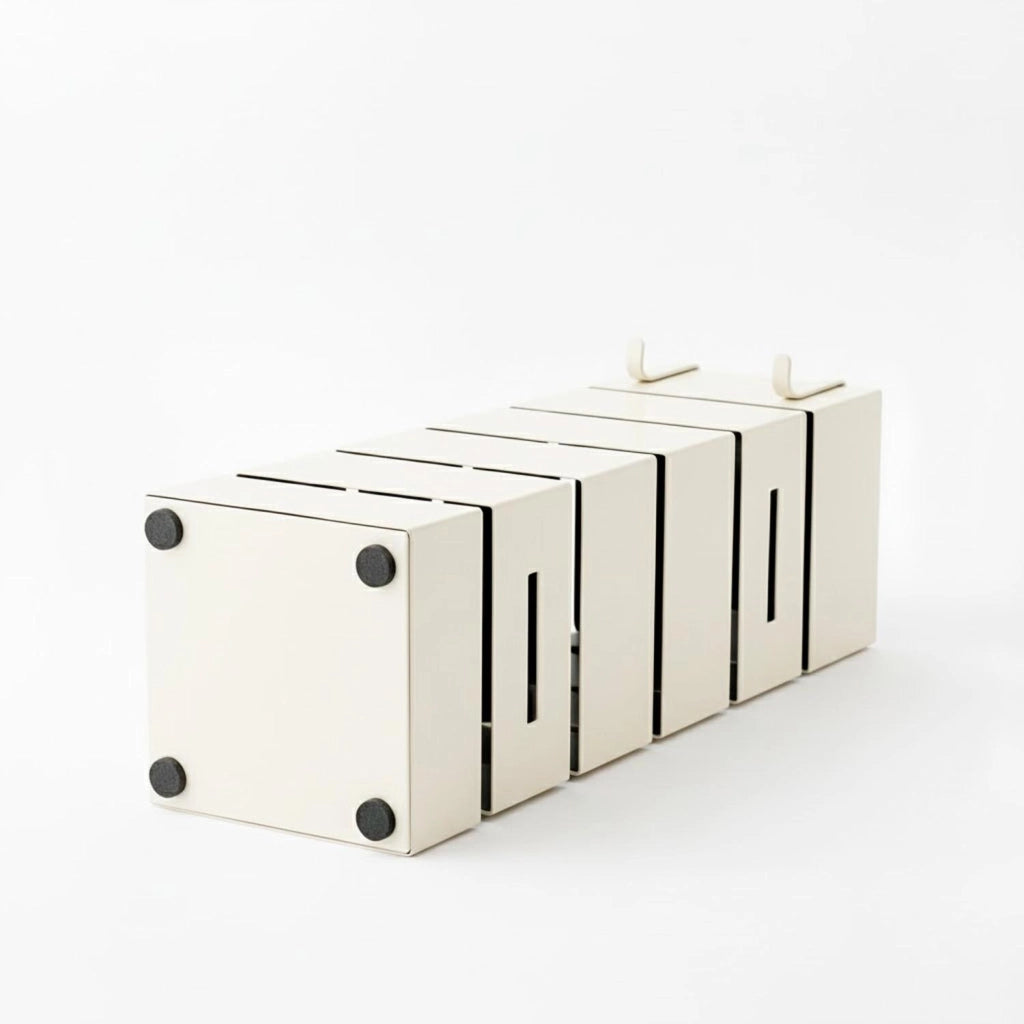 Portaombrelli Con Struttura Robusta In Acciaio Zincato Per Interno Esterno Vaschetta Scolapioggia Base Antiscivolo 2 Ganci Removibili Design Moderno Bianco 49 X 15.5 X 15.5 Cm