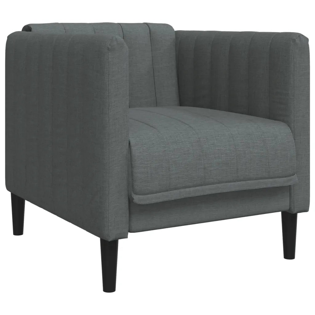 Set di Divani 3 pz Grigio Scuro in Tessuto 3209230