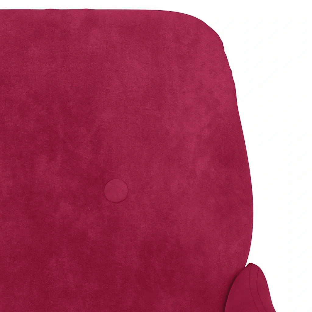 Panca Rosso Vino 108x79x79 cm in Velluto CFW8000678