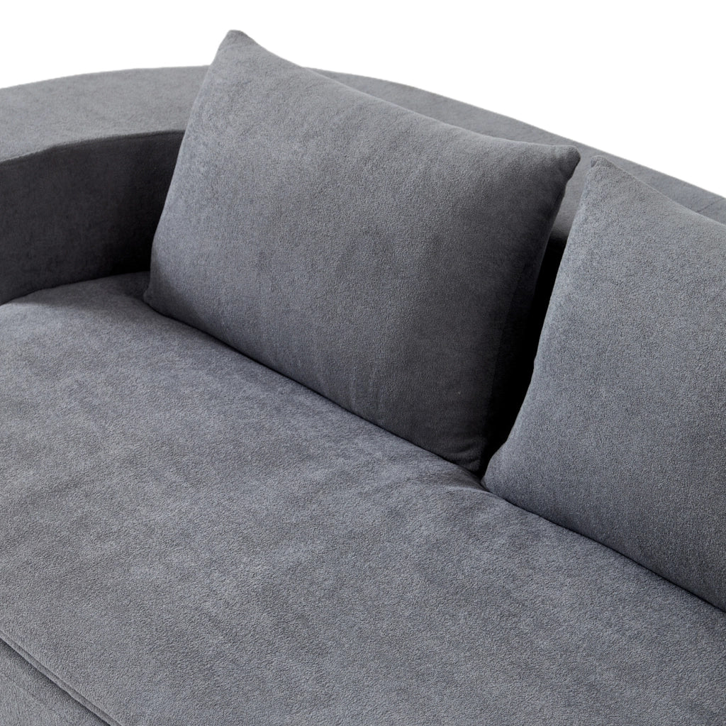 Divano letto pieghevole 3 in 1 in flanella grigio chiaro
