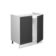 Mobile lavello cucina Fame-Line Antracite-oro/Bianco 80 cm, PL Marmo Vicco