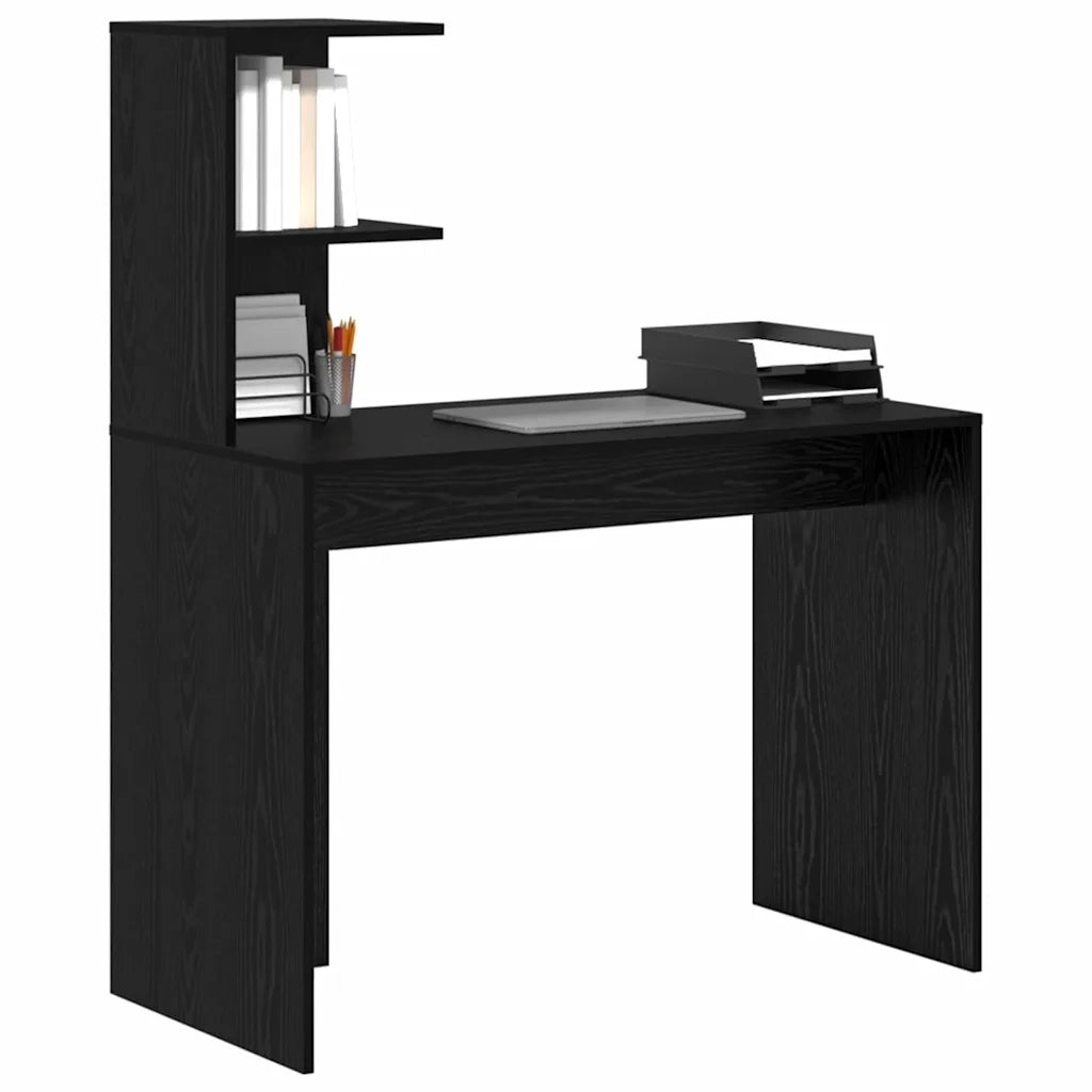 Scrivania Rovere Nero 102 x 50 x 124 cm Legno multistrato 869355