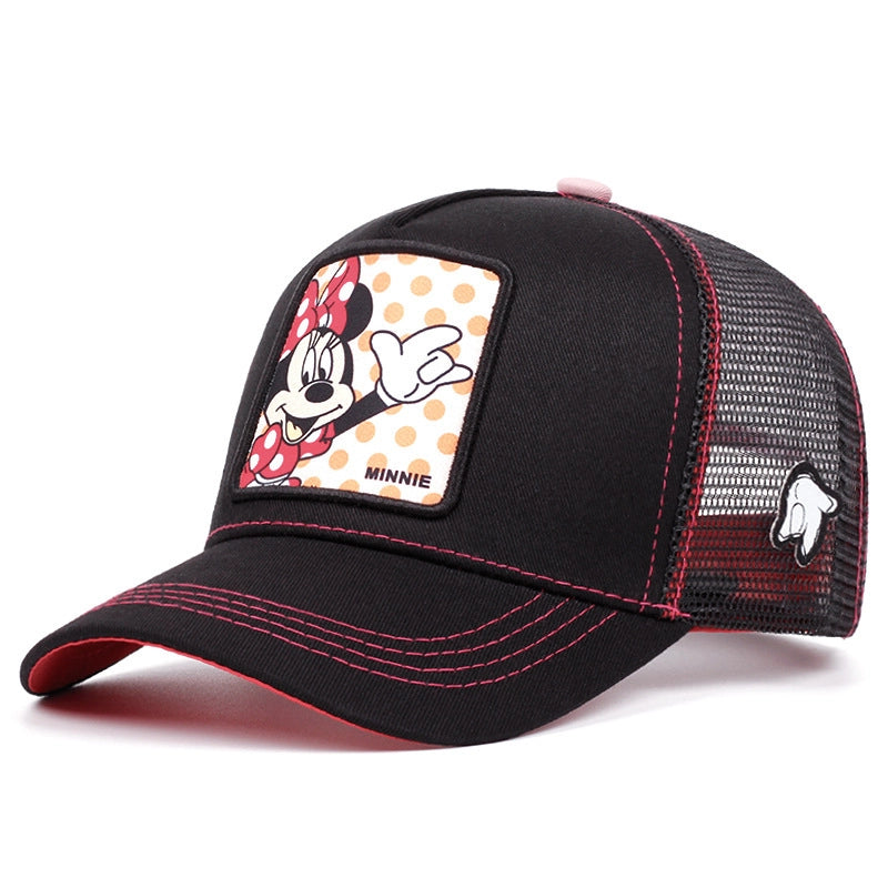 Cappellino da baseball MINNIE nero rosa