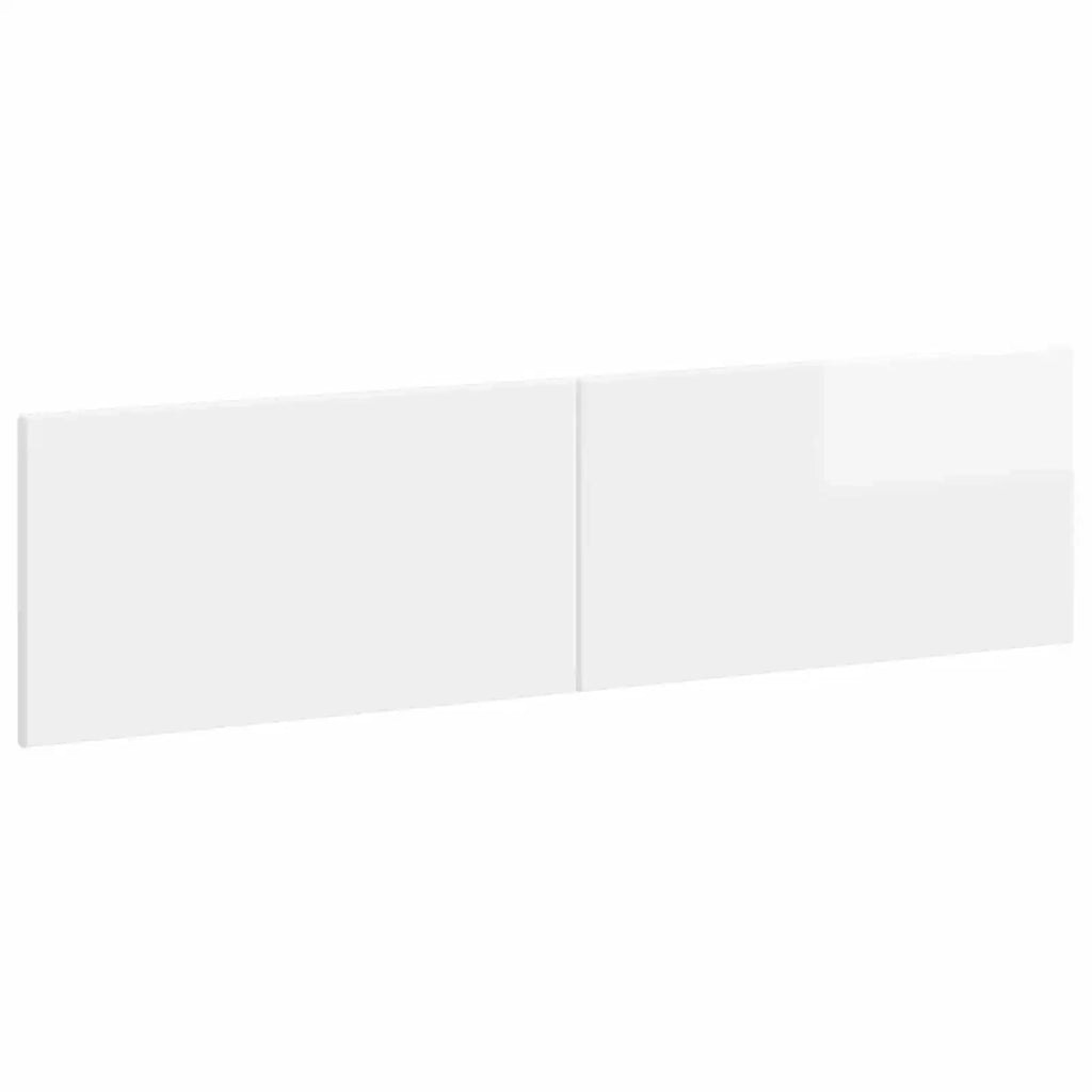 Testiera da Muro BREDA Bianco Lucido Legno ingegnerizzato 897589