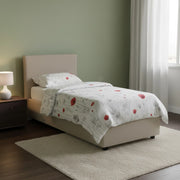 Domnitor, Letto Singolo Materasso Incluso Made in Italy, Grigio Tortora