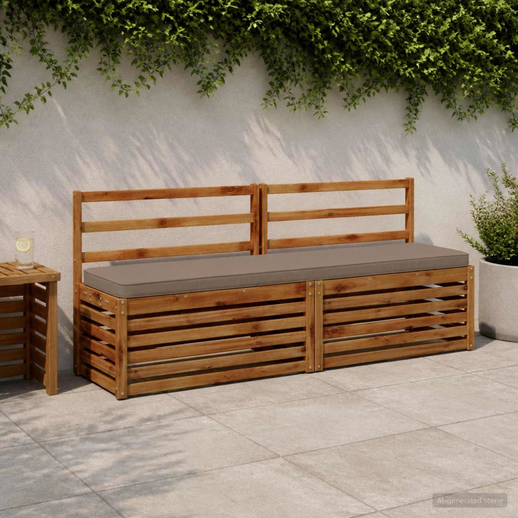 Cuscino per Panchina a 1 Pezzo VUGHT 100% Poliestere Tortora 951510