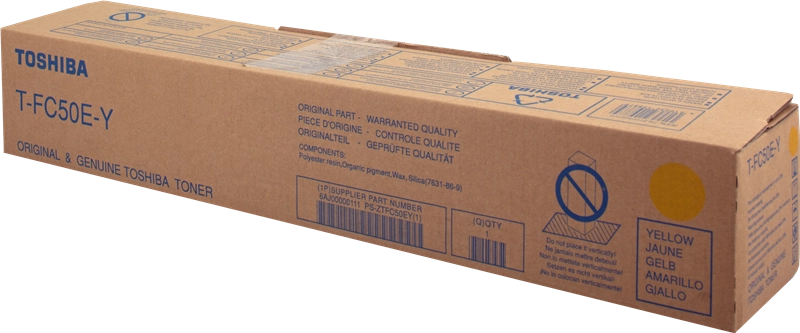 ORIGINAL Toshiba toner giallo T-FC50EY 6AJ00000111 ~33600 Seiten