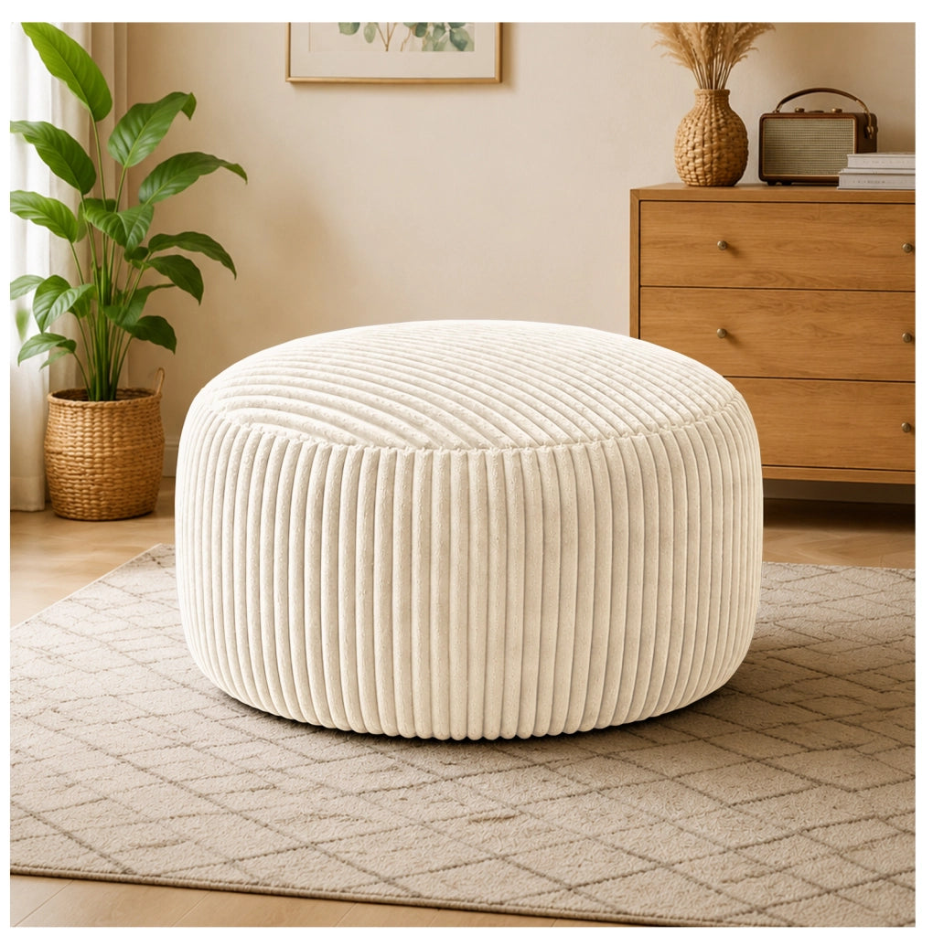Poltrona sacco ergonomica in misto poliestere giallo e grigio
