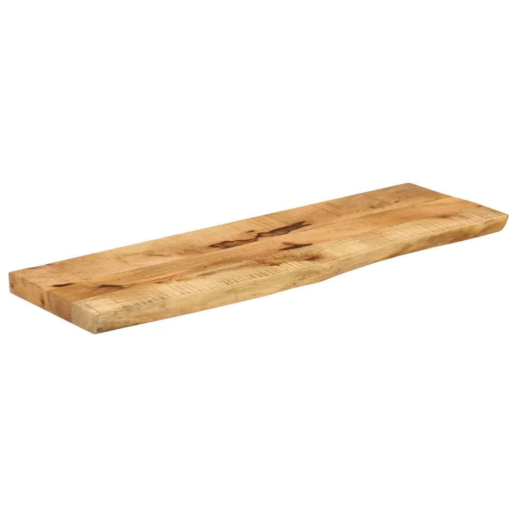 vidaXL Piano Tavolo 120x20x3,8 cm Bordi Vivi Legno di Mango Grezzo