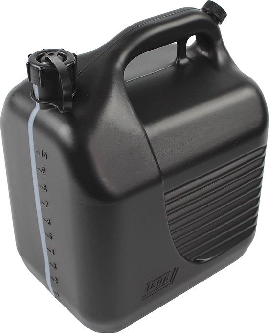 Jerrycan 10 litri con apertura per riempimento e indicator di livello