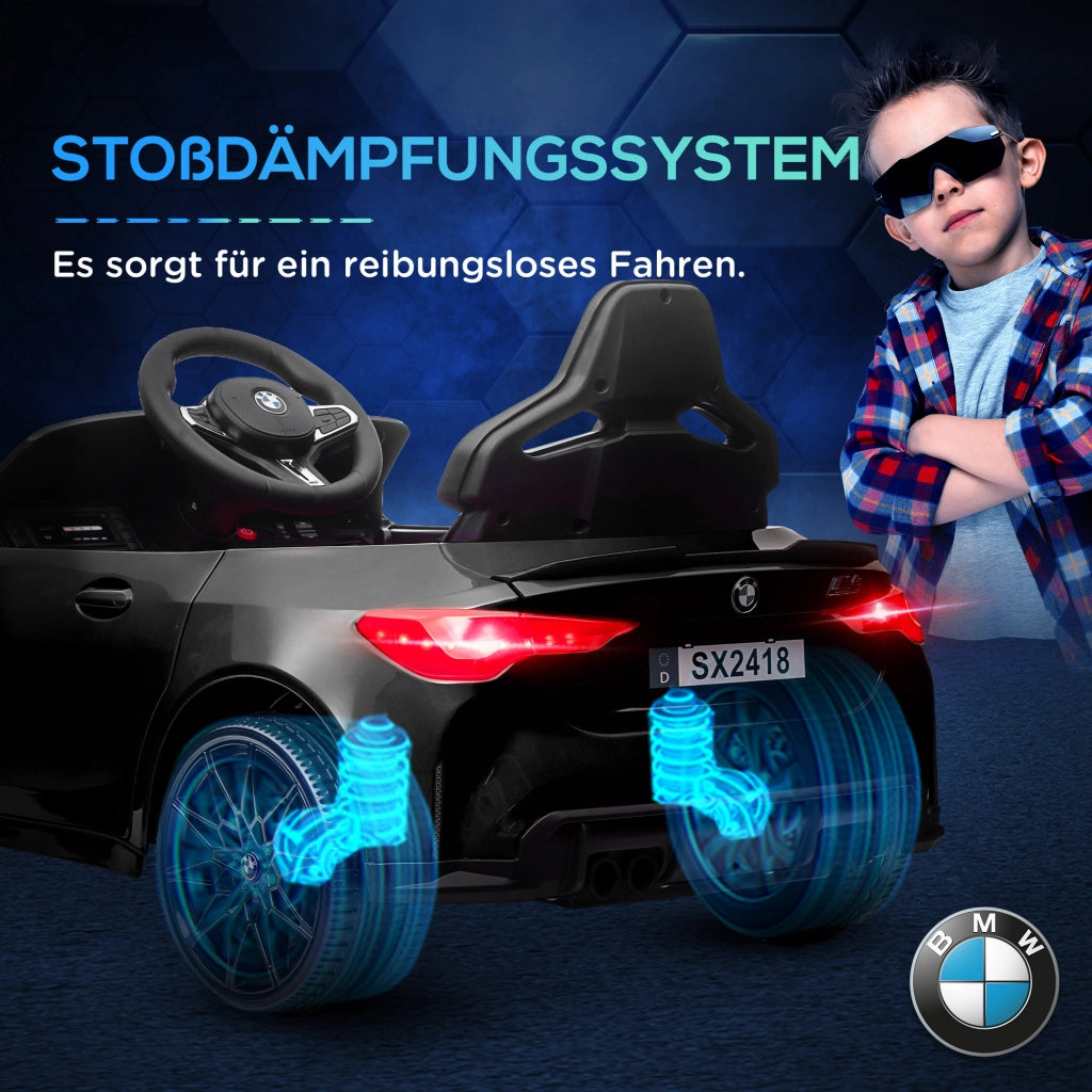 Auto Bambini Elettrica BMW M4 ¨C Minimal ¨C Nero, 3-5 Anni