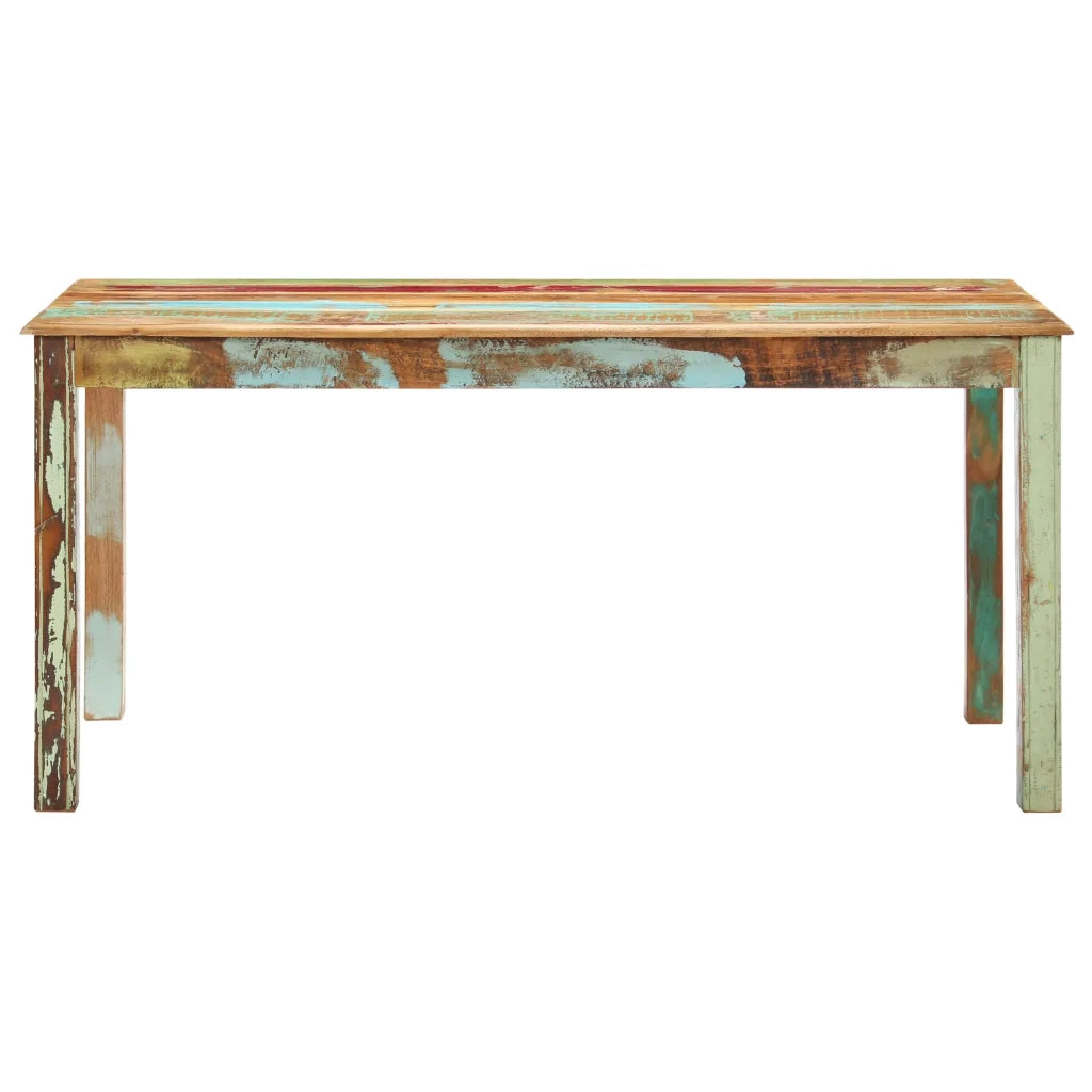 Tavolo da Pranzo in Legno Massello di Recupero 160x80x76 cm cod mxl 58539