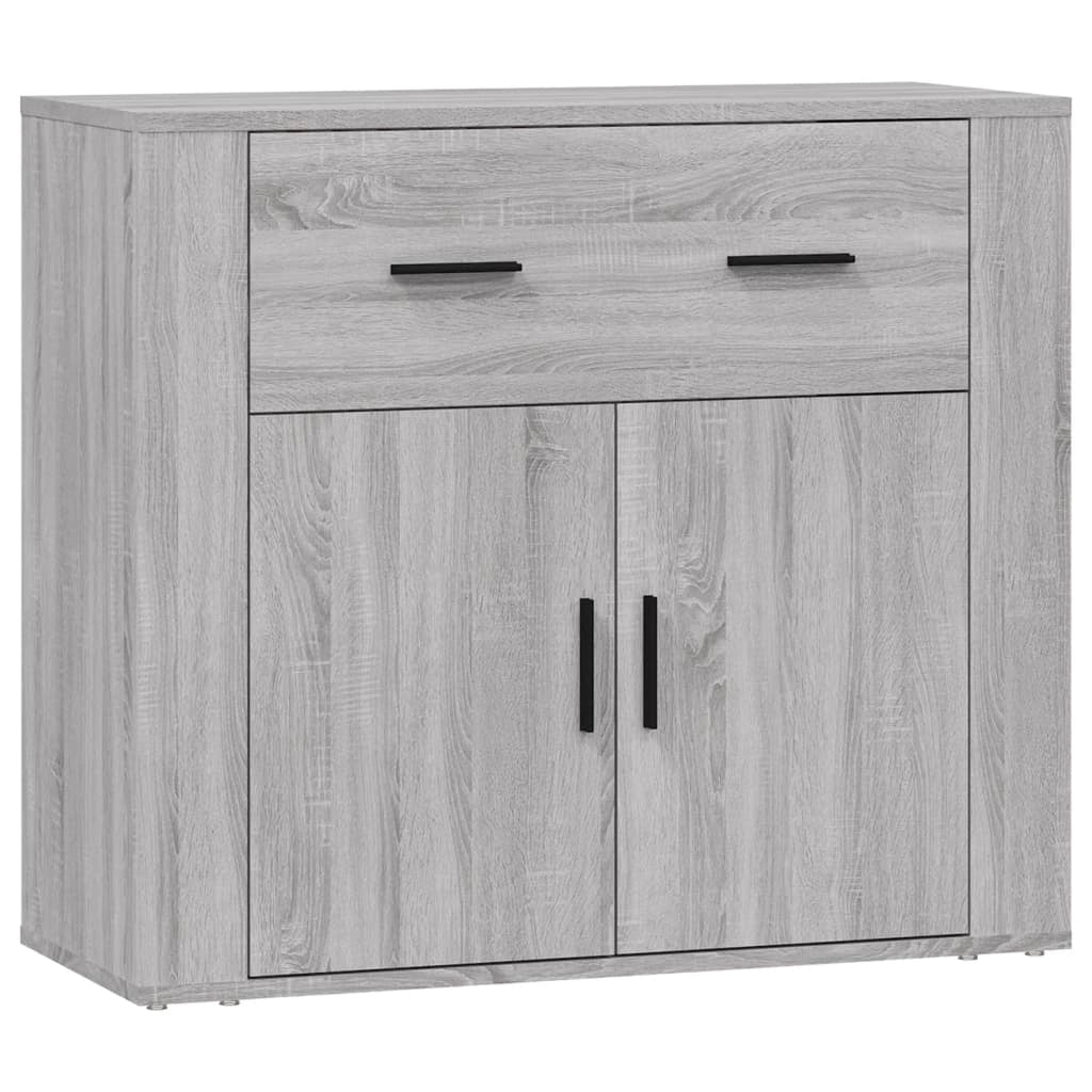 Buffet credenza cassettiera armadio mobile contenitore organizer cucina soggiorno Sonoma 80 x 33 x 70 cm legno ingegnerizzato grigio 02_0036535