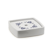 PORTASAPONE CIXI 11X11XH3CM BIANCO / BLU.
