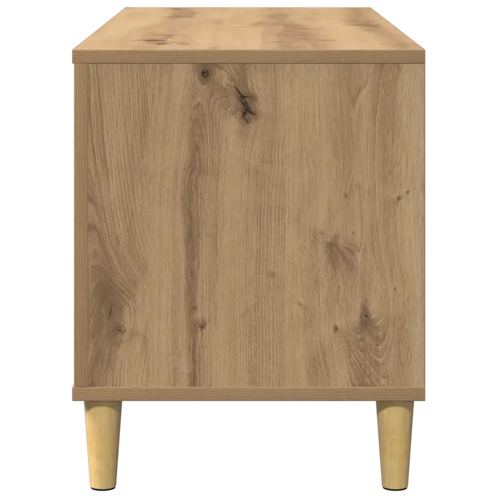 Mobile Porta Dischi Rovere Artigianale 100x38x48 cm Multistrato CFW9530718