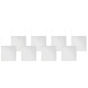 Set di 8 cuscini per sedie da giardino in tessuto di poliestere bianco sporco resistente ai raggi UV