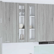 Armadio pensile con porta Grigio Sonoma 60 x 31 x 100 cm 884391