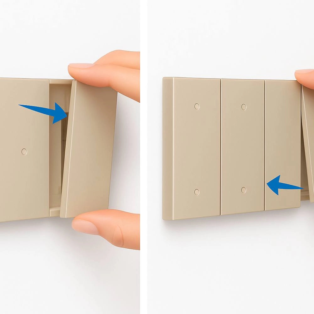 Bticino living now cover copriforo 1 modulo per supporti compatibili *** colore sabbia, confezione 1