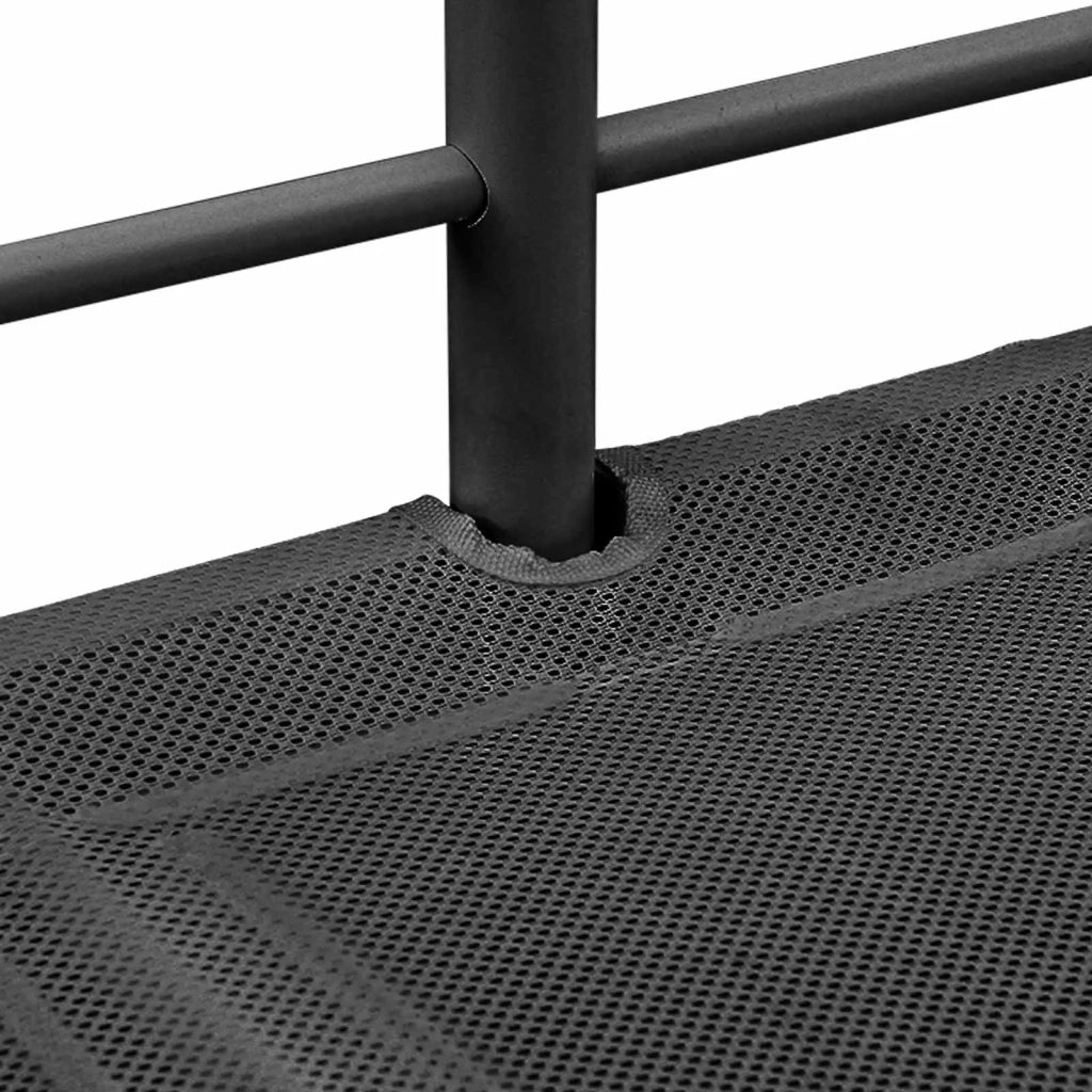 Struttura del letto loft per bambini-Giroletto per bambini Nero 79,5 x 200 cm Acciaio