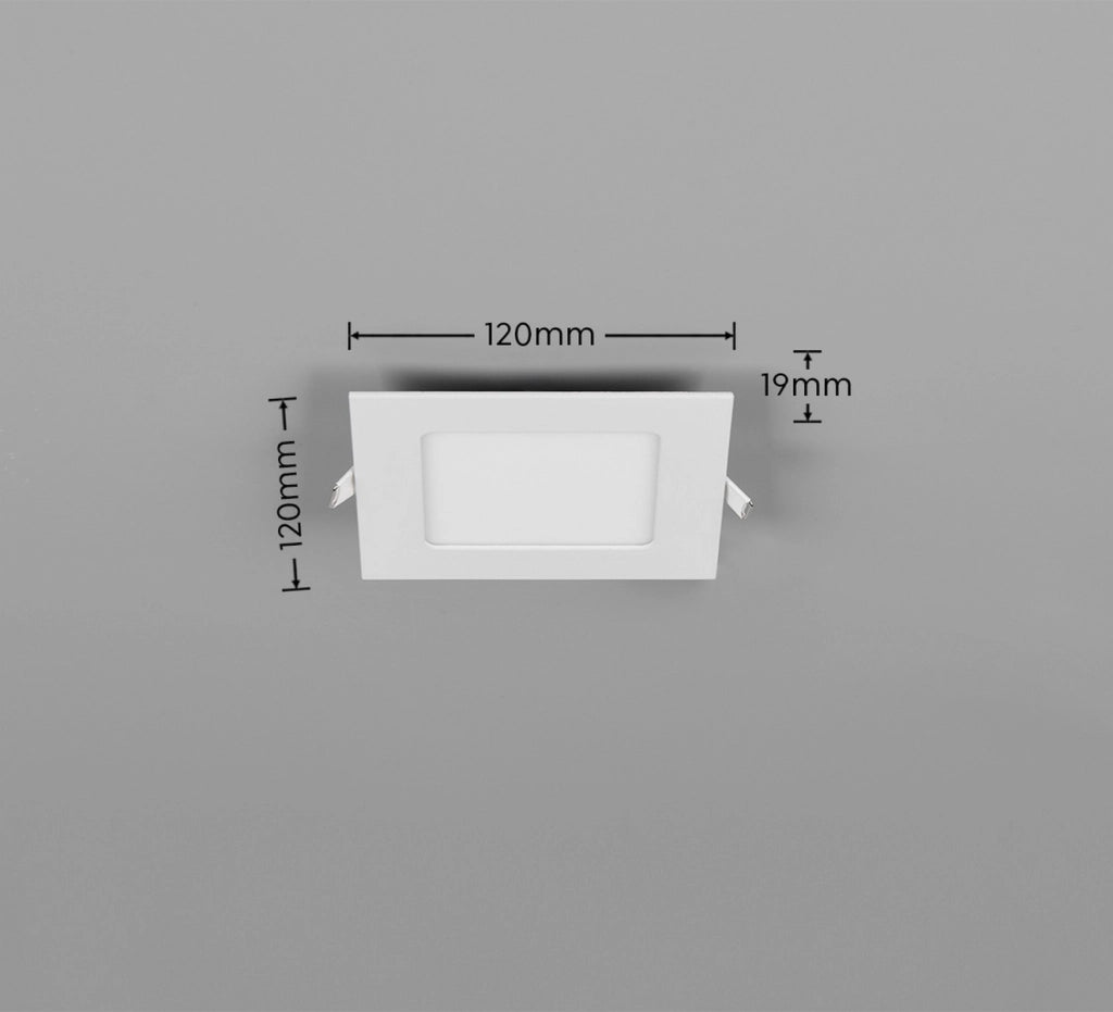 Plafoniera incasso LED 4W bianca quadrata KIBO Trio
