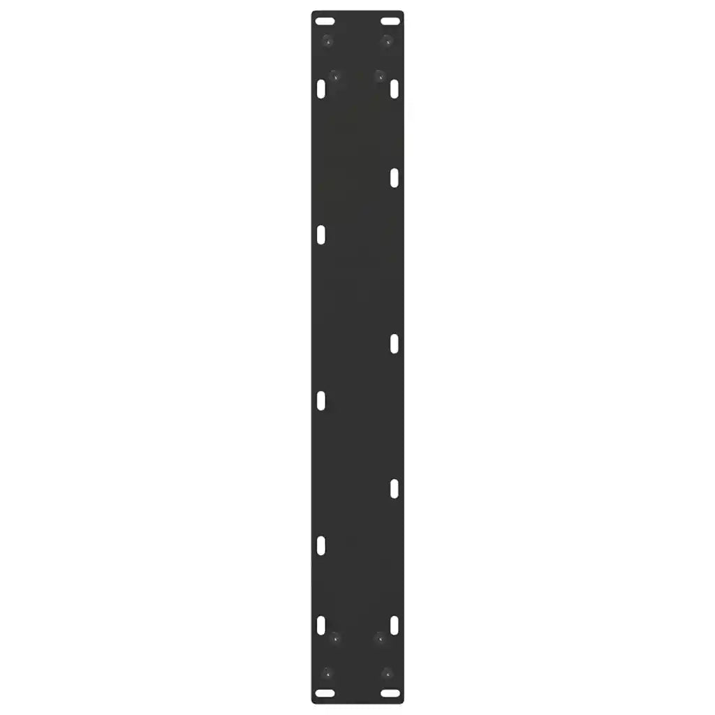Gambe per tavolo da pranzo a forma di U 3 pz nere 70x(72-73) cm in acciaio 4013200