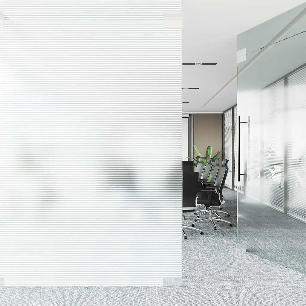 Pellicole per Finestre Design Smerigliato a Strisce in PVC CFW8535011