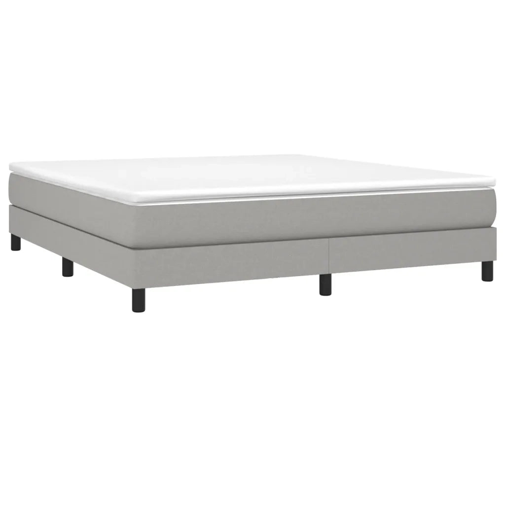 Struttura Letto a Rete a Molle-Giroletto Grigio Chiaro 180x200 cm Tessuto 954430