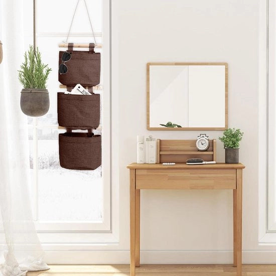 Sacchetto di stoccaggio in cotone rimovibile - 3 pezzi - per camera da letto, bagno e cucina.