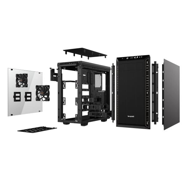 BE QUIET! CASE ATX PURE BASE 600 WINDOW, 7 HDD SLOT, 2XUSB3.0, 1XAUDIO I/O, BLACK