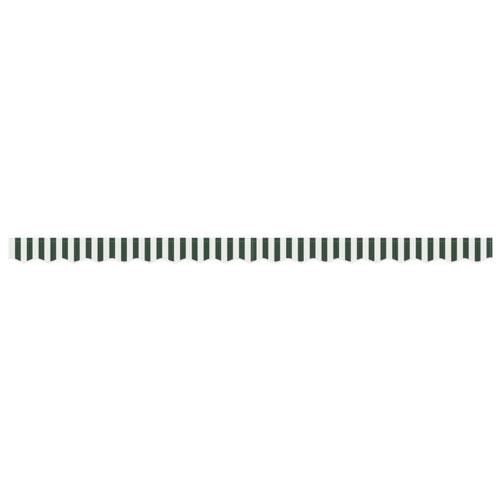 Valance Ombrellone per Struttura da 4 m Verde e Bianco 3.8x0.2 m