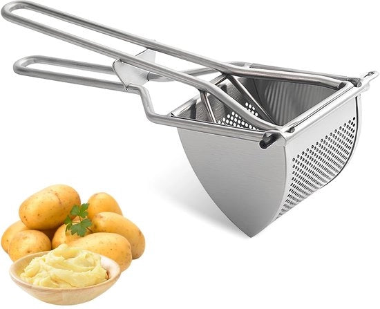 Stampa patate in acciaio inossidabile - Strumento per patate e purea di verdure - Multifunzionale - Ideale per la cucina