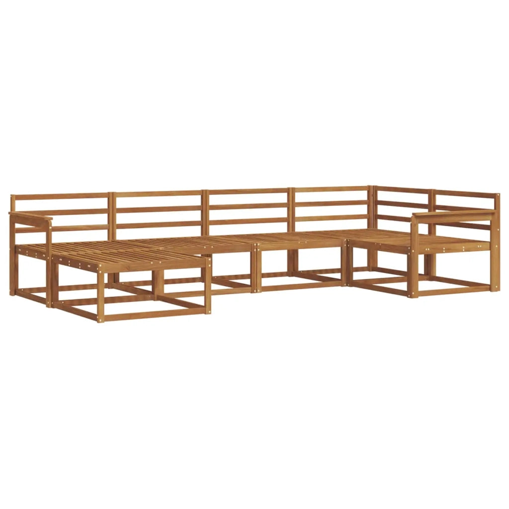 Set di divani da esterno 6 pcs Naturale