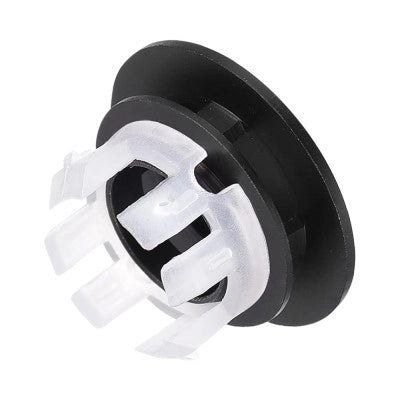 Tappo copriforo nero opaco troppo pieno lavabi e bidet da 24 o 28 mm