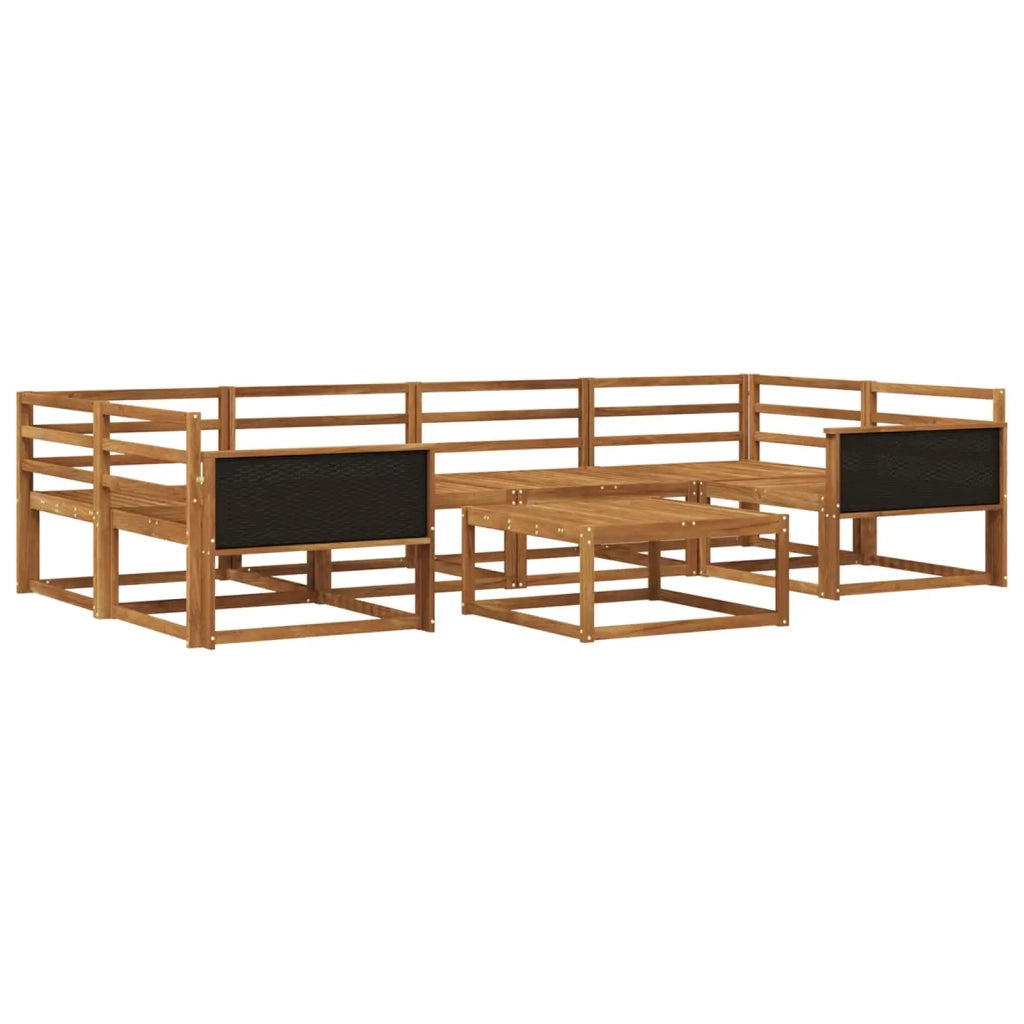 Set di divani da esterno 7 pcs Naturale 3382372