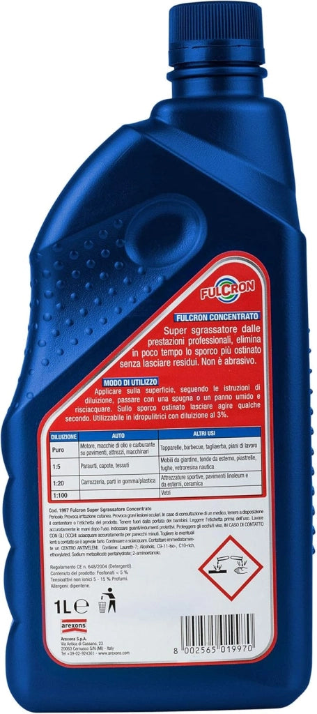 FULCRON PULITORE SGRASSANTE CONCENTRATO- - lt.1 - 12 pezzi AREXONS