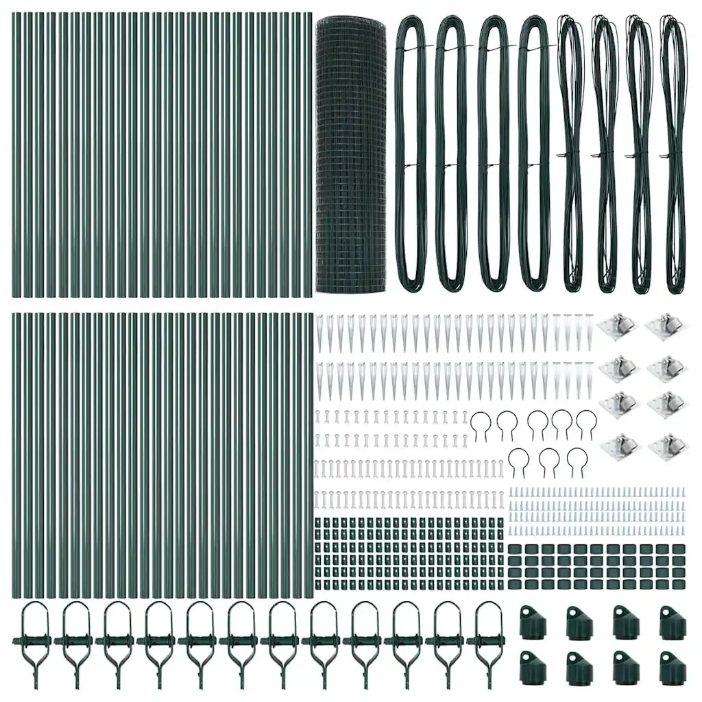 Palo della recinzione Verde 100 x 0,4 m (rete 12 x 12 mm)