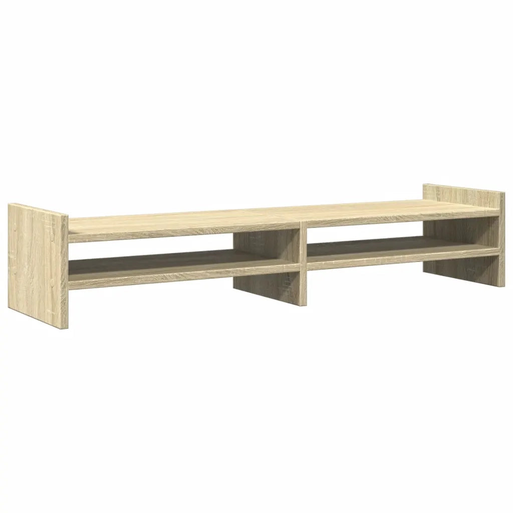 vidaXL Supporto Monitor Rovere Sonoma 100x27x20 cm Legno Multistrato