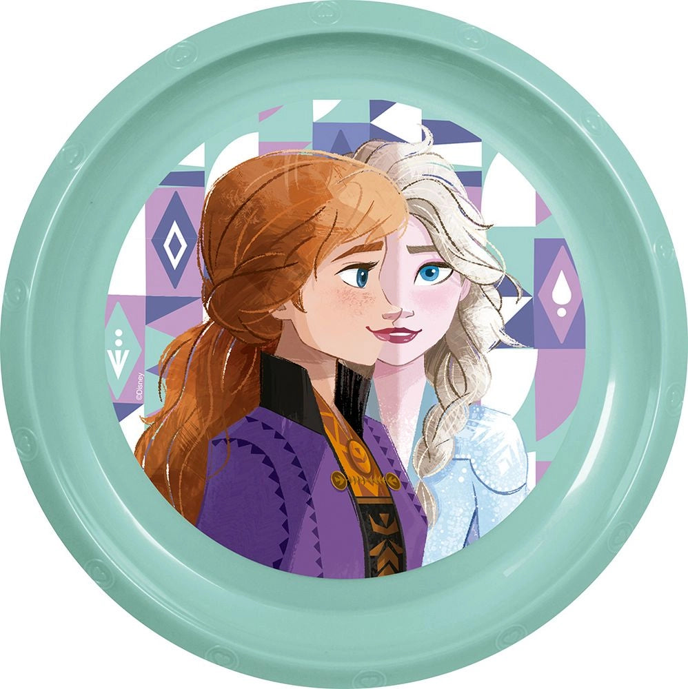 Piatto Piano in plastica Frozen Disney