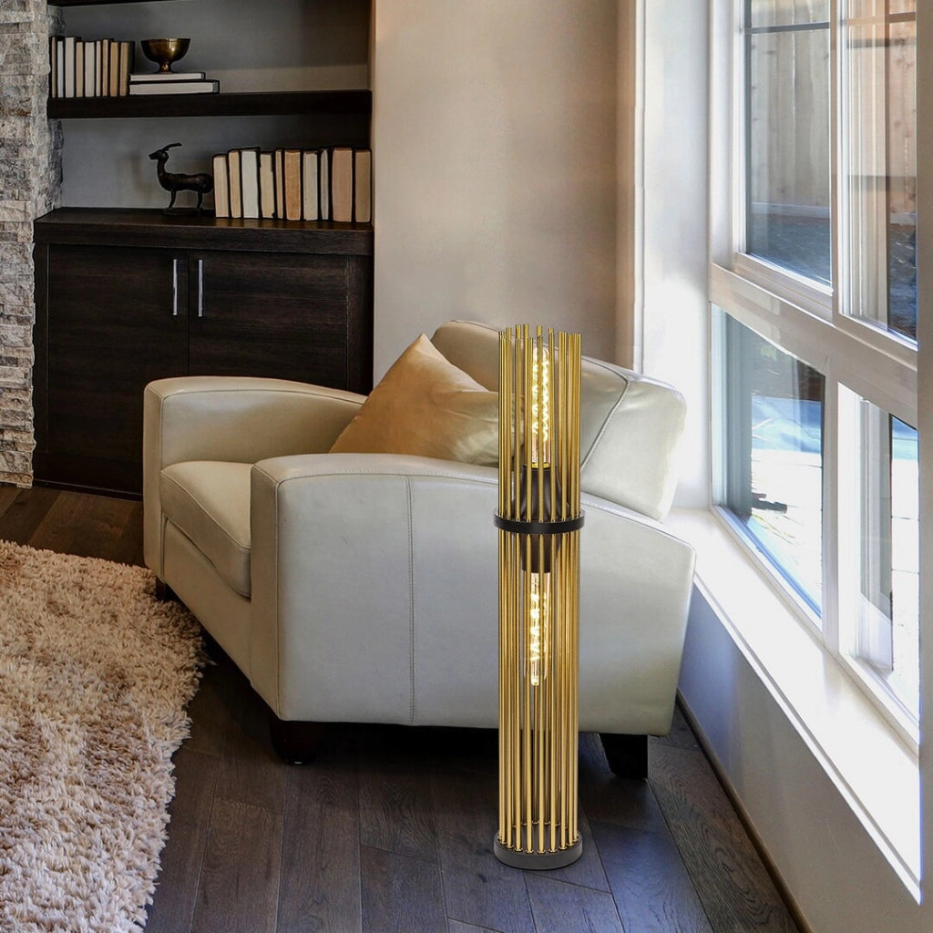 Lampada da terra Rabalux Roxas 74022 E27 2x40W nero