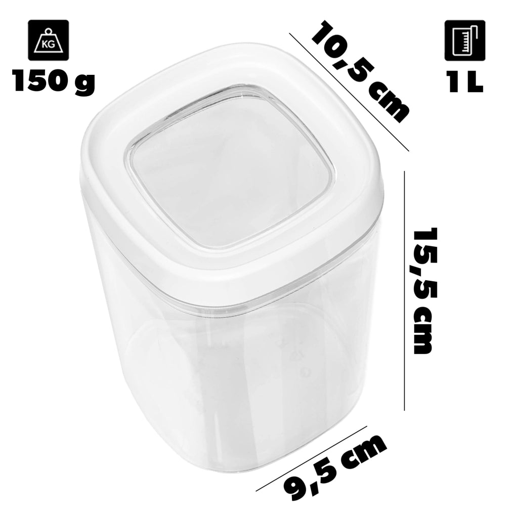 Contenitore per alimenti Kadax con coperchio da 1 litro per la conservazione